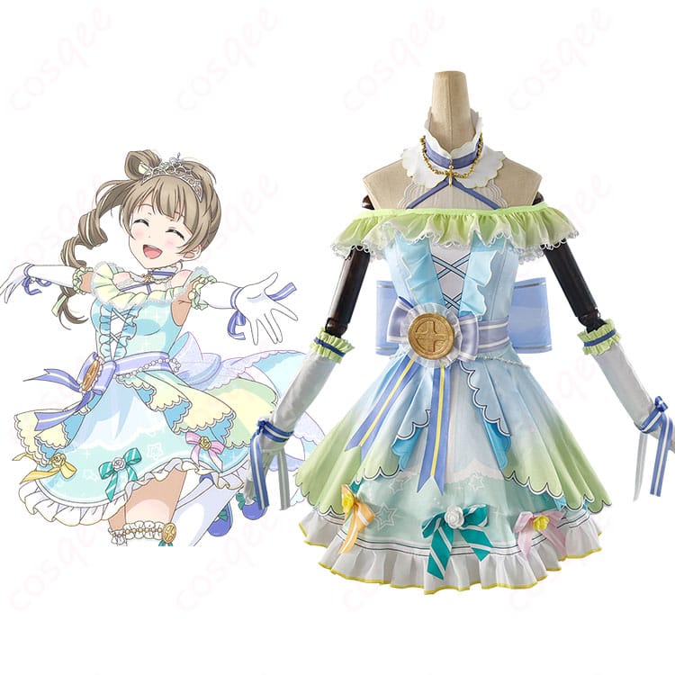 南ことり カウントダウンライブ編 コスプレ衣装 正面+キャラクター比較画像|ラブライブ!スクフェス 再現度チェックにおすすめ