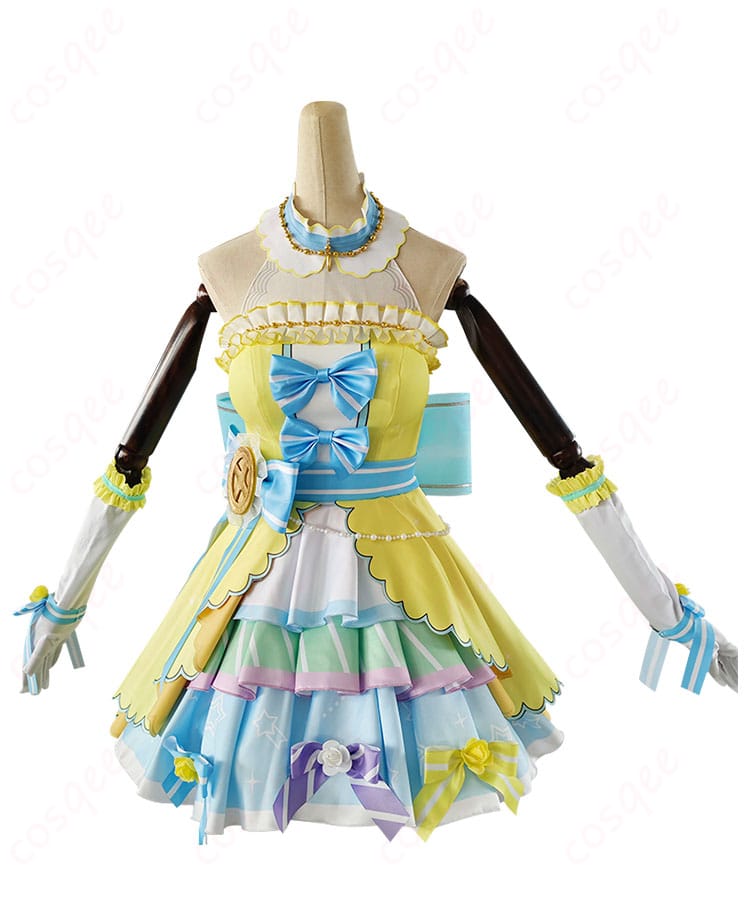 スクフェス 星空凛 コスプレ衣装 正面全体ショット|色合いと質感を確認