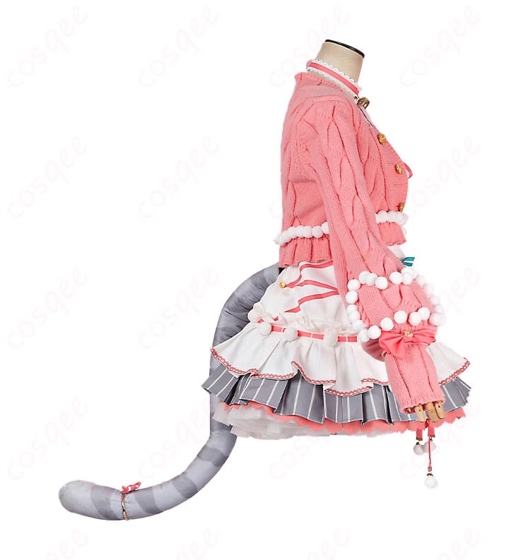スクスタ 東條希 コスプレ衣装 猫日和ver 右側面シルエット 写真