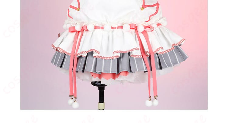 スクスタ 東條希 猫日和ver コスプレ衣装 スカート装飾アップ―星柄プリント