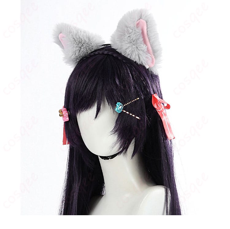 スクスタ 東條希 猫日和ver コスプレ衣装 ヘッドドレス側面 写真―猫耳カチューシャ