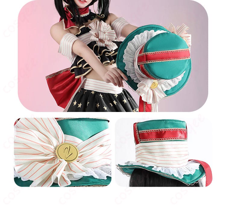 帽子装飾のディテール|帽子の装飾ディテール、矢澤にこのコスプレ衣装に完璧にマッチ