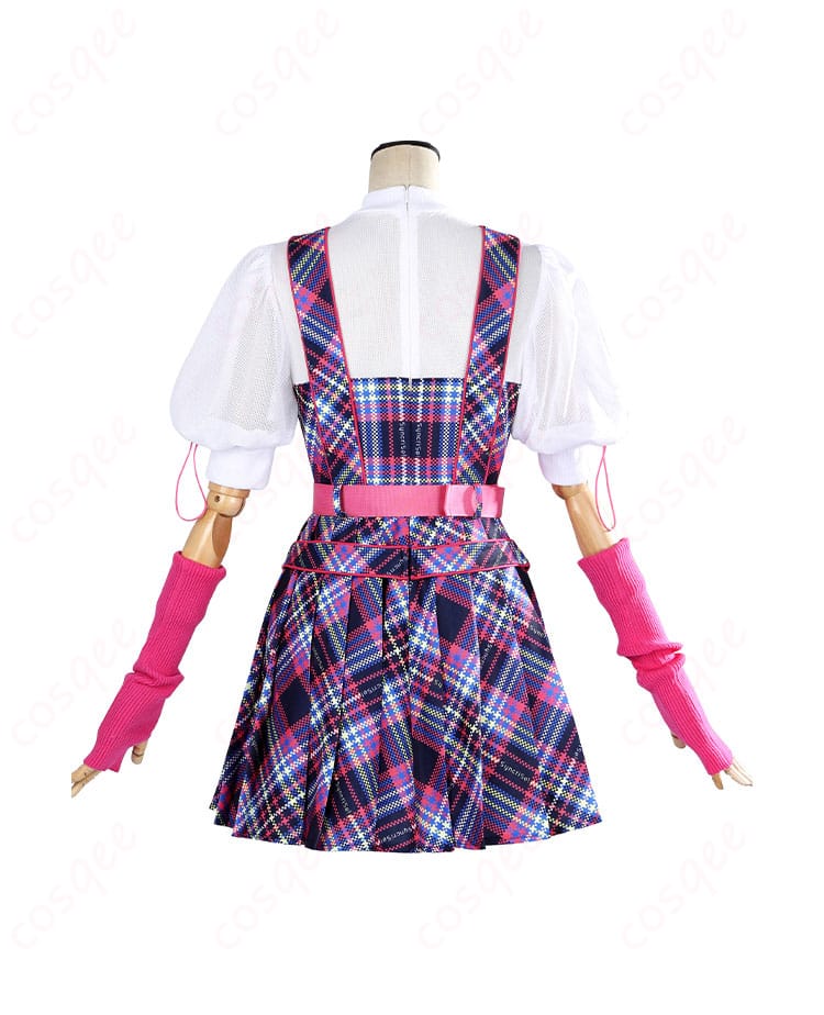 ラブライブ!スーパースター!! 嵐千砂都 コスプレ衣装 背面図、背中部分のデザインとディテールが忠実に再現されています。コスプレイベントにぴったり!