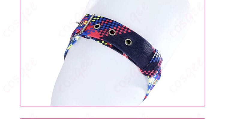 ラブライブ!スーパースター!! 嵐千砂都 コスプレ衣装 腿部装飾ディテール、太もも飾りがコスチュームに華やかさを加えています。