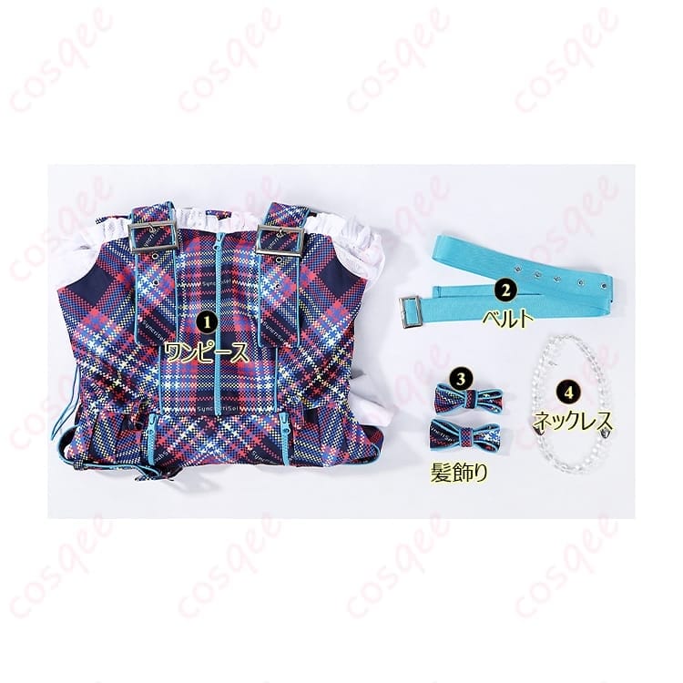 ラブライブ！スーパースター!! 鬼塚冬毬 Jellyfish風コスプレ衣装 清楚ガーリーで写真映えする一着 - 3枚目の画像