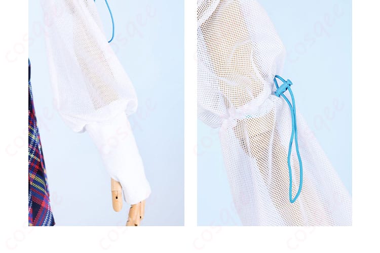 鬼塚冬毬 コスプレ衣装の衣袖装飾。細部まで丁寧に仕上げられたコスプレ用衣装。