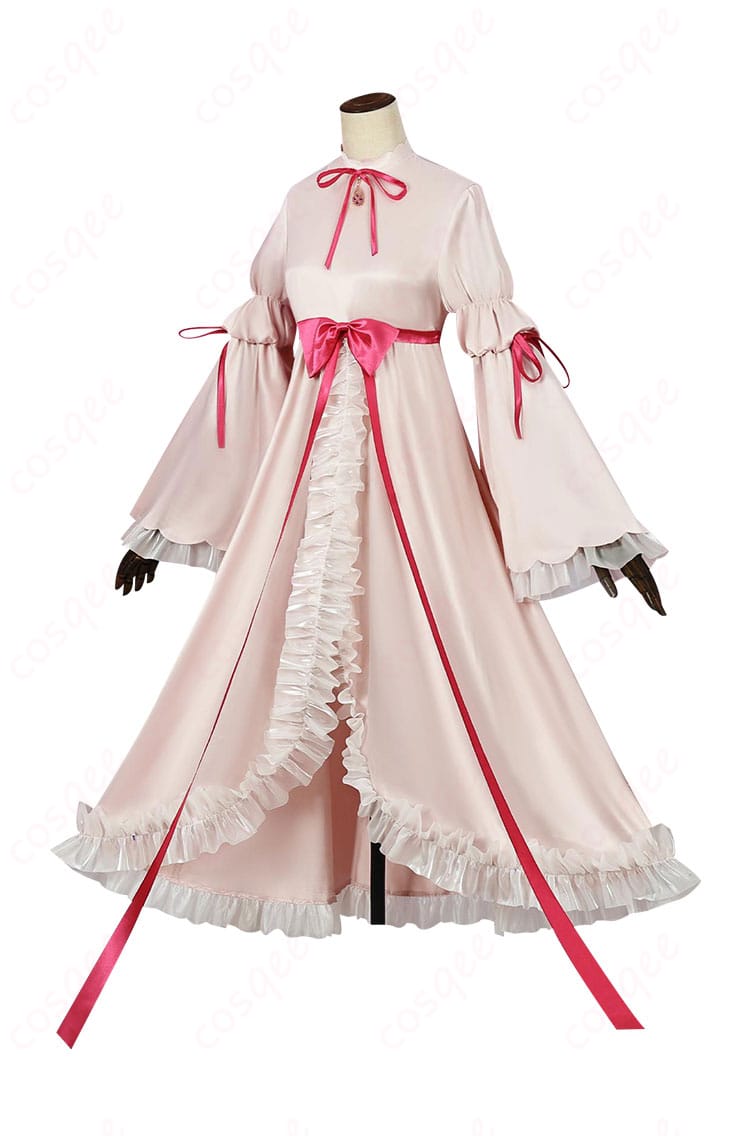 商品側面の画像。アミュレットエンジェルコスプレ衣装のディテールがよくわかる側面ビュー。