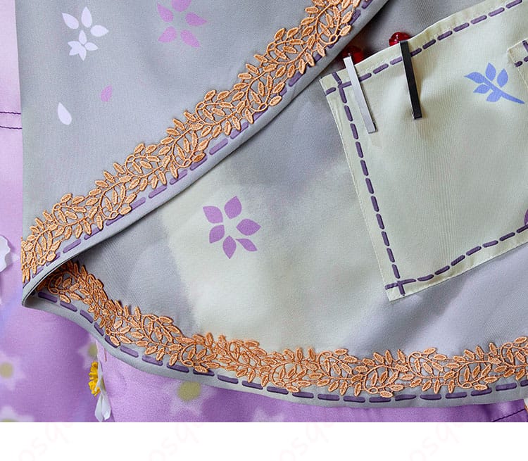 スカートの裾装飾のディテール - スカートの裾に施された美しい装飾。エレガントなデザイン。