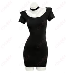 DEATH NOTE 弥海砂の黒ワンピでダーク可愛いを纏う コスプレ衣装 S〜XXL - 1枚目の画像（サムネイル）