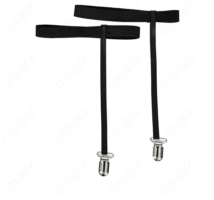 コスプレ衣装のレッグアクセサリー装飾のディテール。日奈森あむコスプレ衣装のレッグアクセサリー