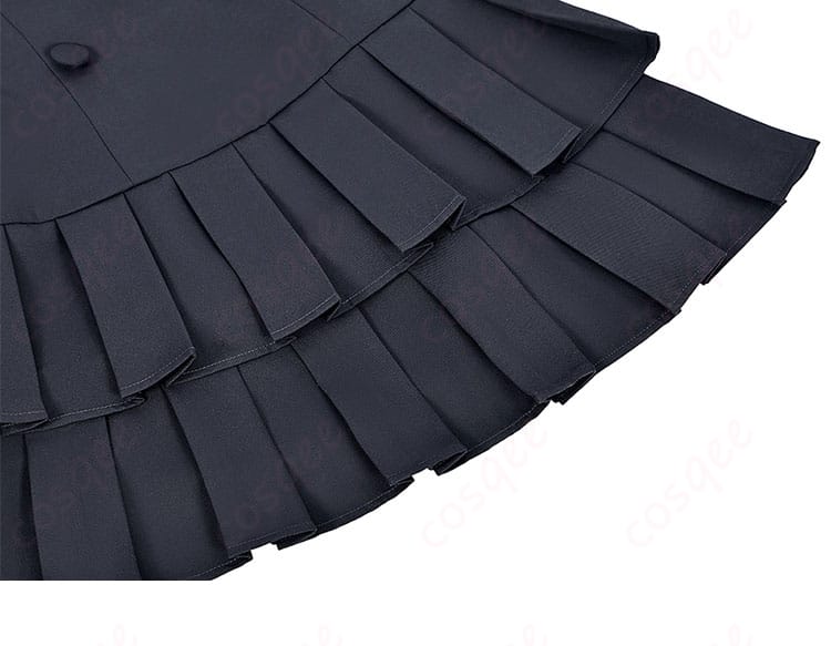 コスプレ衣装のスカート裾の装飾細部。しゅごキャラ!日奈森あむコスプレ衣装のスカート裾ディテール