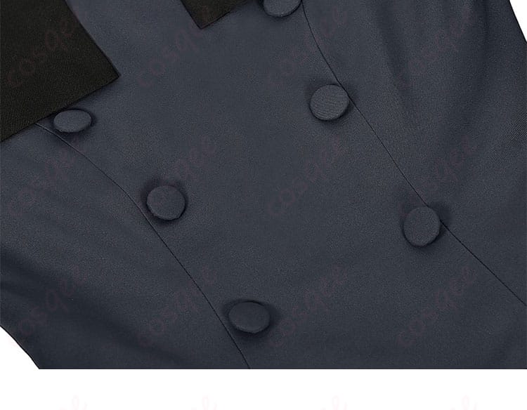 コスプレ衣装のボタン装飾のディテール。日奈森あむのコスプレ衣装に使われているボタンデザイン