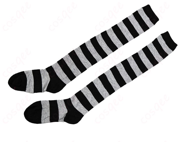 コスプレ衣装のレッグウォーマー装飾の詳細。日奈森あむのコスプレ衣装のレッグウォーマーデザイン