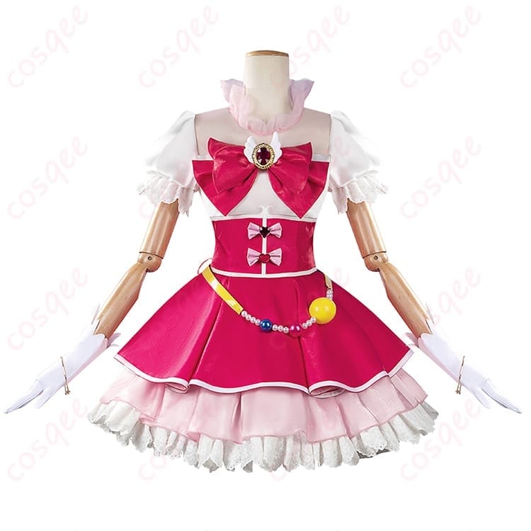 朝日奈みらい キュアミラクルの華やかコスプレ衣装 リボン映えで写真が可愛く決まる - 1枚目の画像