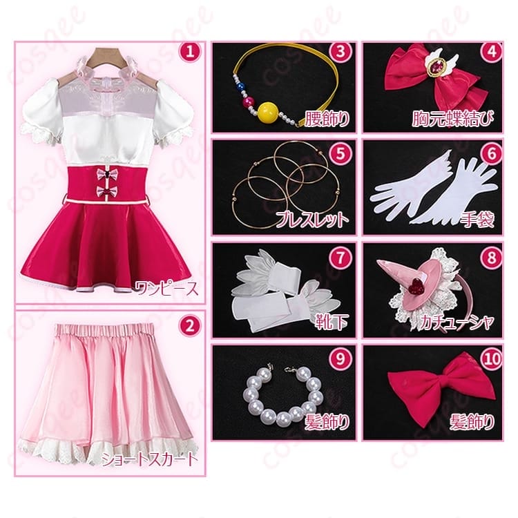 朝日奈みらい キュアミラクルの華やかコスプレ衣装 リボン映えで写真が可愛く決まる - 7枚目の画像