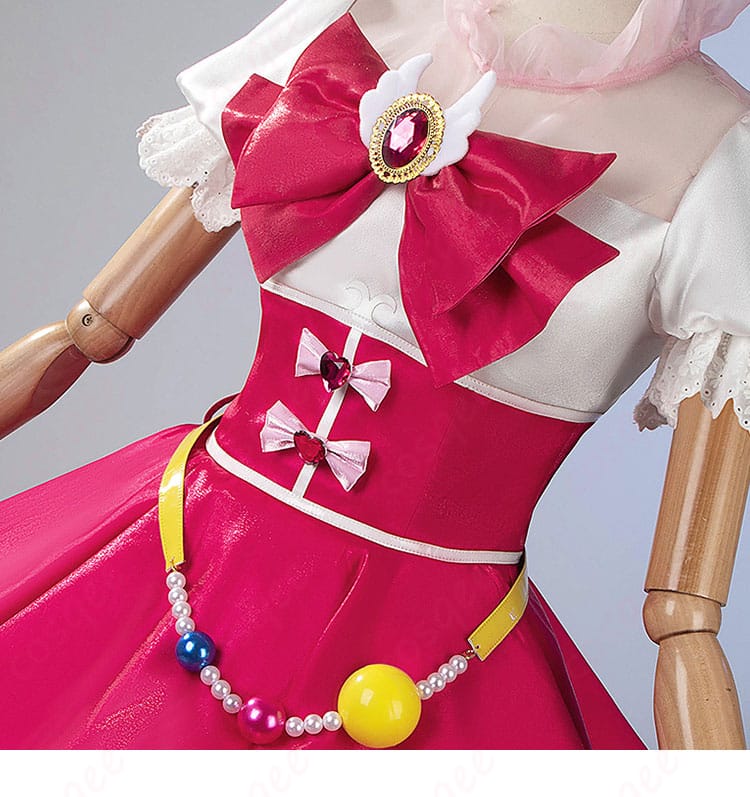 キュアミラクルコスプレ衣装に付属する帽子と髪飾りの装飾部分。