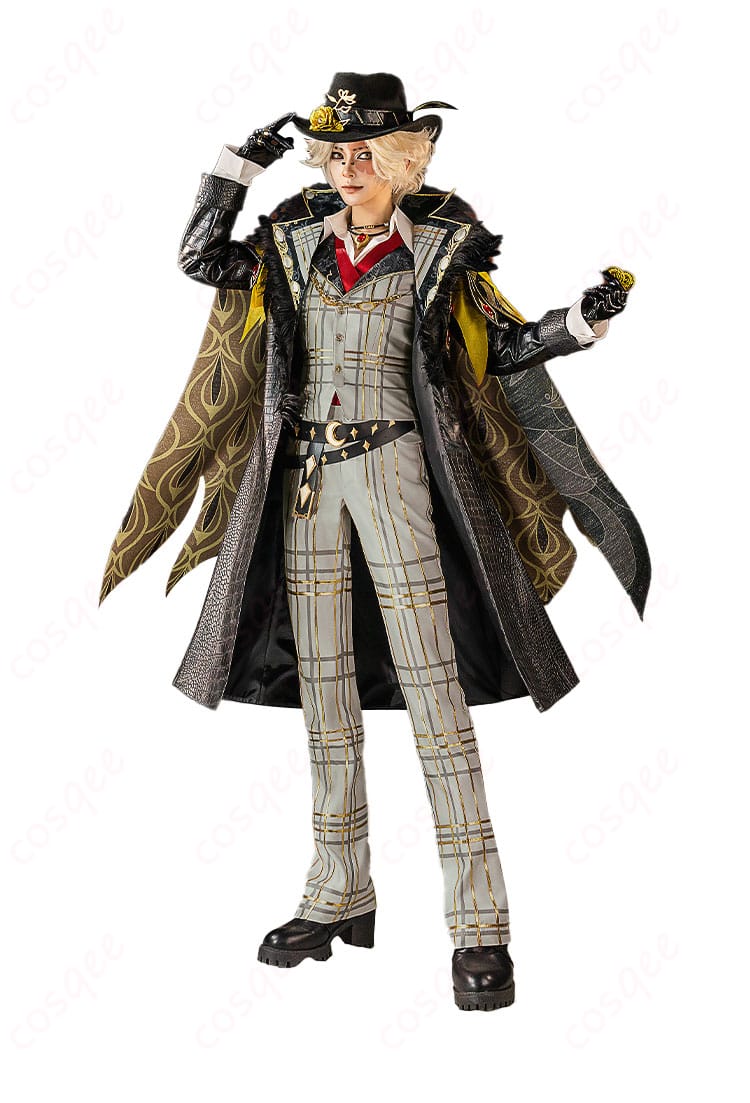 商品正面のコスプレ衣装(探鉱者・ノートン・キャンベル)のディテール。クオリティの高い仕上がり。