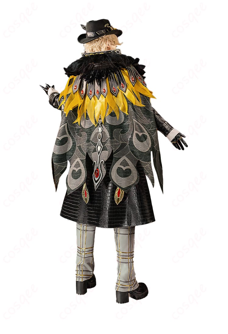 商品背面のコスプレ衣装。背面のデザインとディテールが忠実に再現されています。