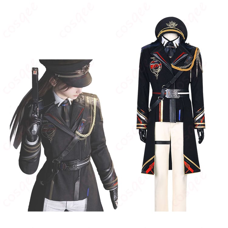 商品正面とキャラクターの組み合わせ図。『恋と深空』プレイヤーのコスプレ衣装『雲頂の秘密』。高再現度のデザインと細部のこだわりが特徴です。