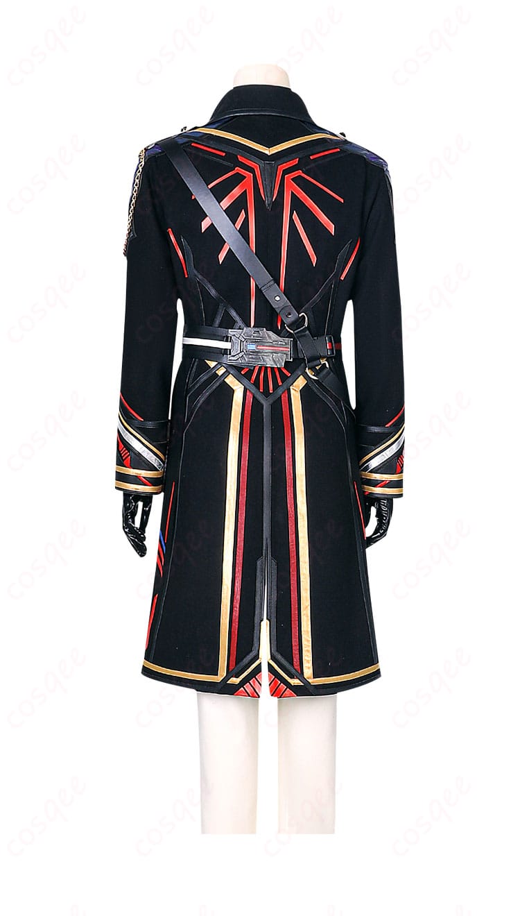 商品背面図。『恋と深空』プレイヤーのコスプレ衣装『雲頂の秘密』。背面も詳細に再現されており、キャラクターの雰囲気を完璧に表現。