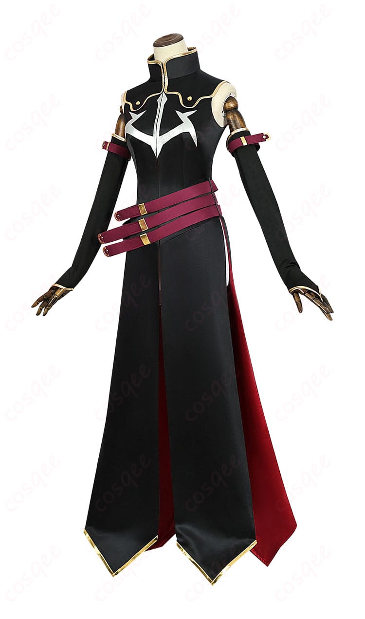 商品側面の『コードギアス』C.C. 黒の騎士団 コスプレ衣装。スタイリッシュなラインとシンプルな美しさが特徴。