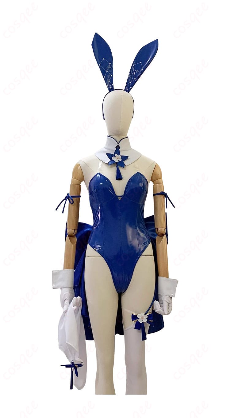 アズールレーン 信濃 バニーガール コスプレ衣装の正面写真。高品質な仕上がりで、キャラクターにぴったりなデザインです。