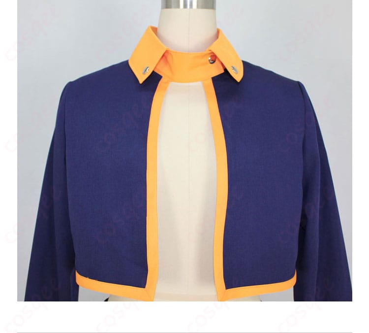 うちはオビト コスプレ衣装の上着の詳細画像。細部までこだわった仕立て。