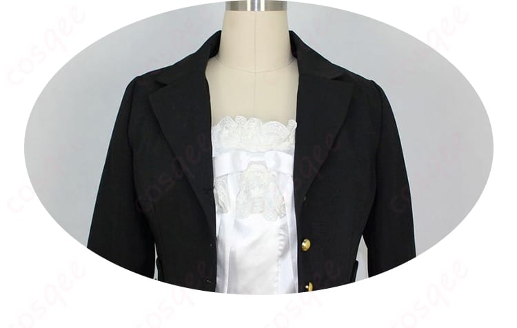 エリザベス・ミッドフォード コスプレ衣装 背面の系绳装飾 高級感のあるディテール