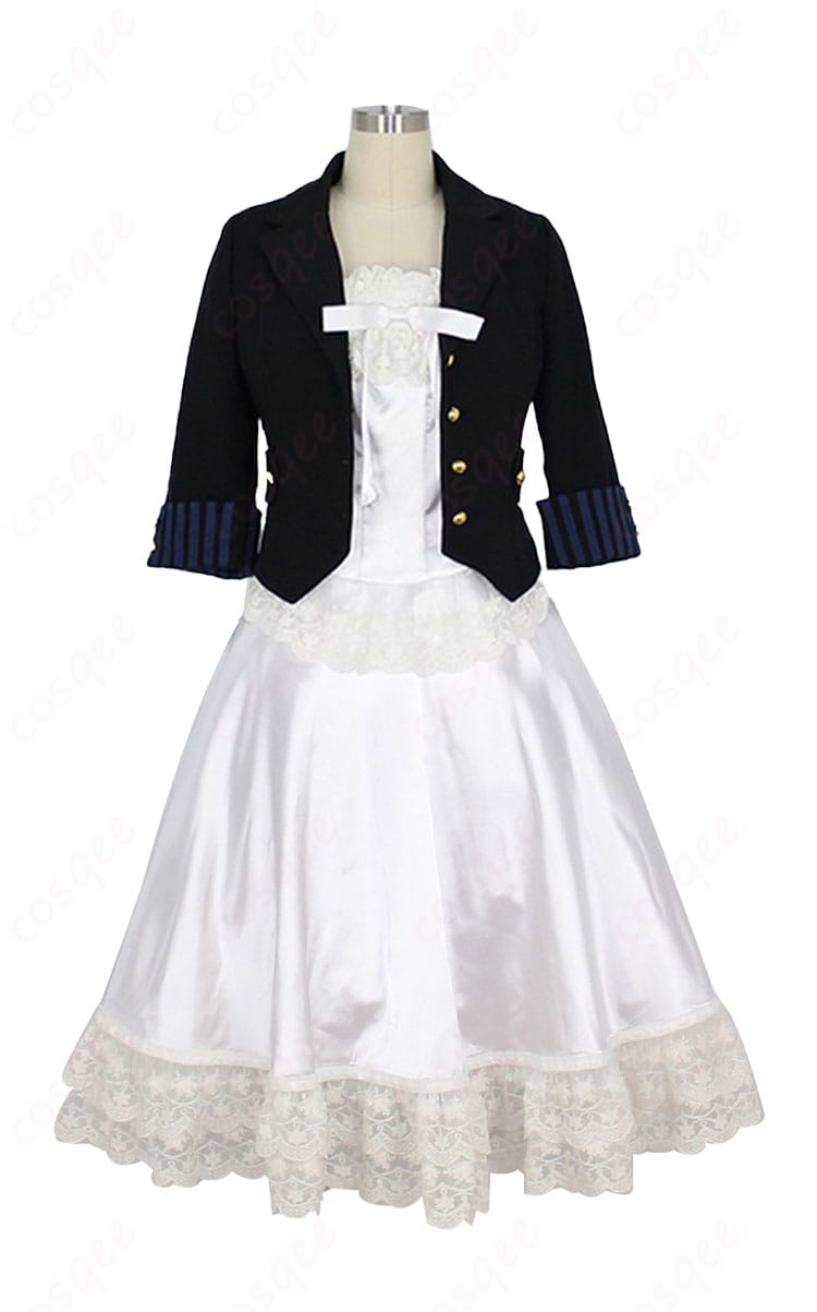 黒執事 エリザベス・ミッドフォード コスプレ衣装 正面画像 詳細な刺繍と華やかなデザイン