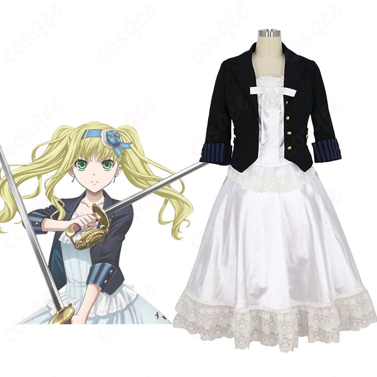 エリザベス・ミッドフォード コスプレ衣装 正面とキャラクターの合成画像 高再現度でリアルなデザイン