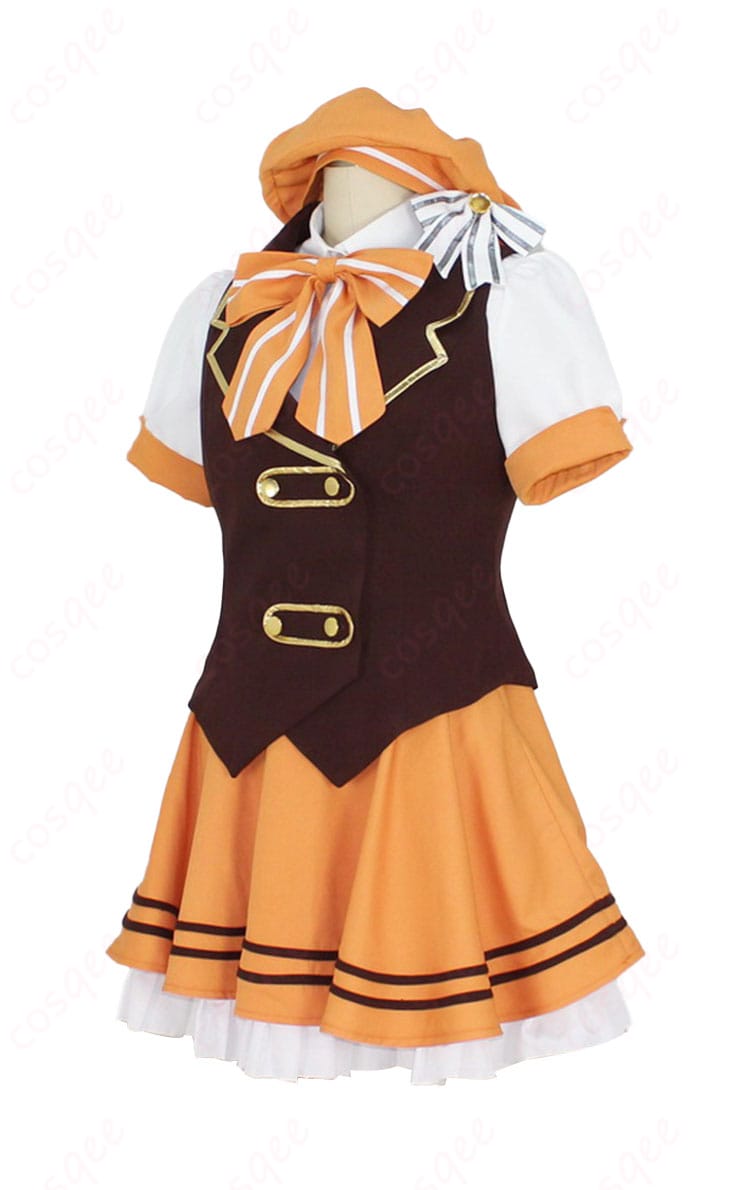 「ご注文はうさぎですか?」 シャロ メイド服コスプレ衣装 左側画像。細部までこだわり抜いたデザイン。