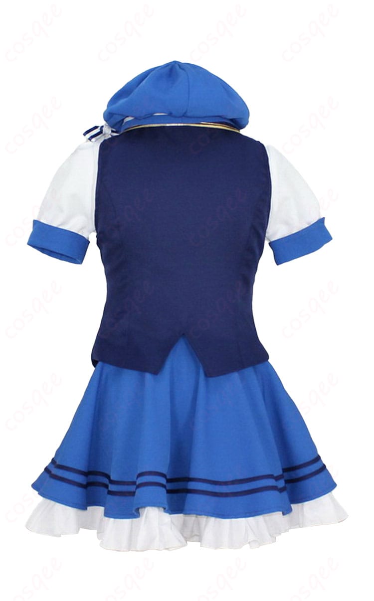 商品背面写真 - メイド服コスプレ衣装の背面、丁寧な仕上げと隠れたディテールが光る！イベントやコスプレ撮影に最適。