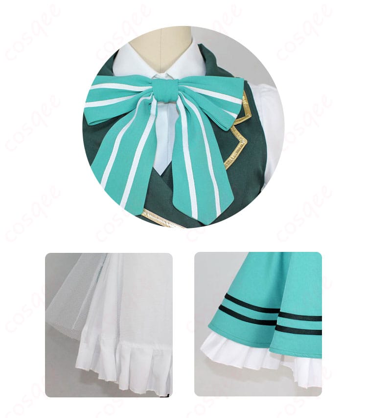 「ご注文はうさぎですか？ 宇治松千夜 メイド服 襟とスカートの装飾の詳細」