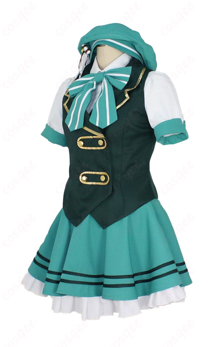 「ご注文はうさぎですか？ 宇治松千夜 メイド服 コスプレ衣装 左側からのビュー」