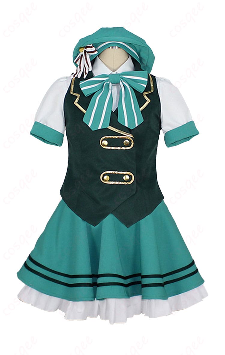 「ご注文はうさぎですか？ 宇治松千夜 メイド服 コスプレ衣装 正面図 - 高再現度のデザイン」