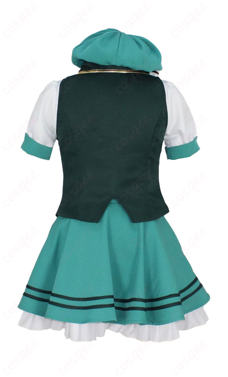 「ご注文はうさぎですか？ 宇治松千夜 メイド服 コスプレ衣装 背面図 - 完璧なディテール」