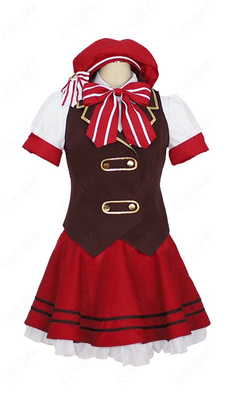 「ご注文はうさぎですか?」ココアメイド服コスプレ衣装の正面画像。