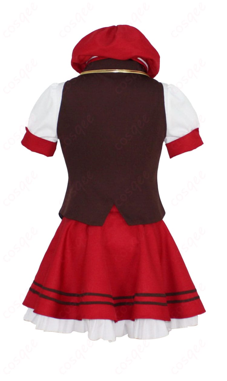 ココアのメイド服コスプレ衣装の背面画像。バックデザインが確認できます。