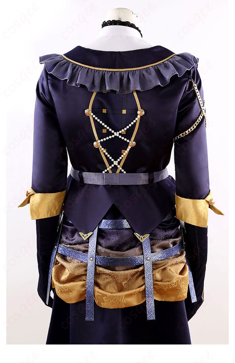 背面のディテール。高品質な仕立てで、衣装の美しさが際立つ。コスプレ衣装、あんさんぶるスターズ