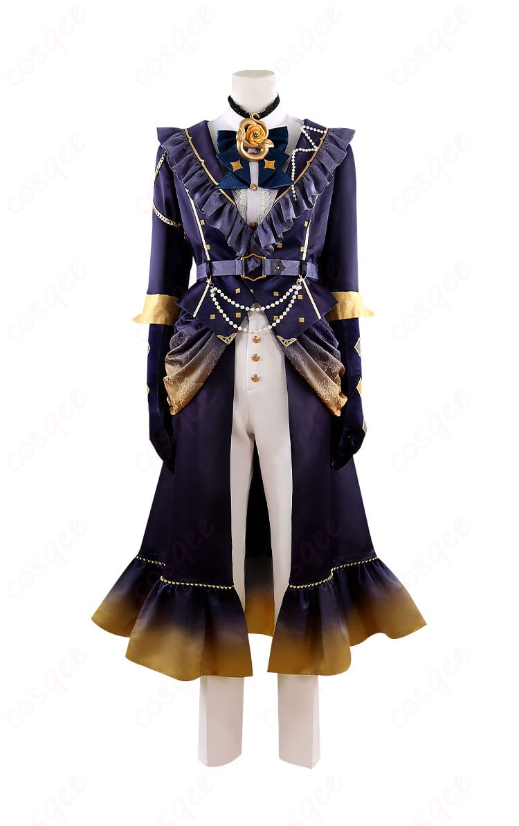 あんスタのキャラクター衣装、前面のデザイン。高い忠実度で、コスプレ愛好者に最適。コスプレ衣装、礼瀬マヨイ