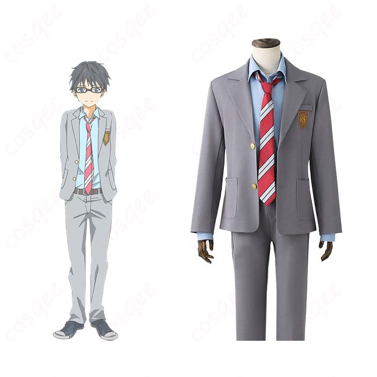 「四月は君の嘘」有馬公生のコスプレ衣装、キャラクターとのコラボ写真。衣装の詳細とリアルな再現度をチェック!