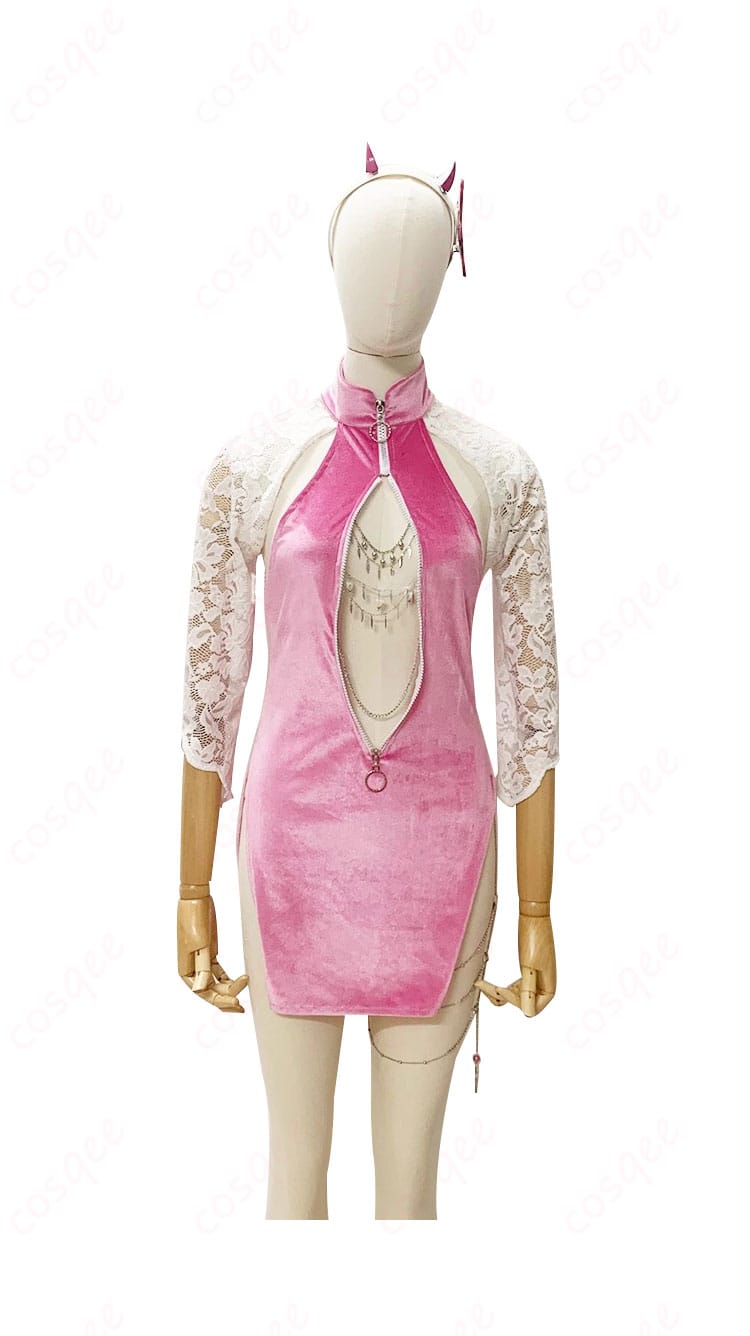 「勝利の女神:NIKKE」バイパーコスプレ衣装の正面画像。細部まで忠実に再現された高品質な衣装。