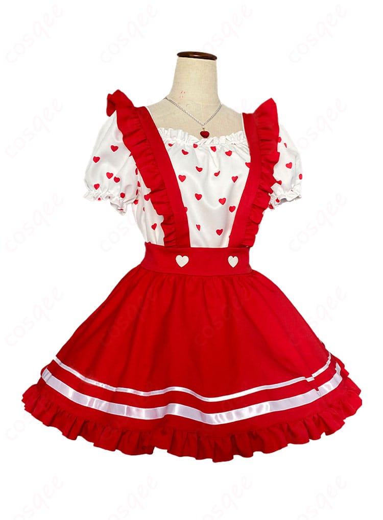 商品の右側からの画像。アイカツ!星宮いちごコスプレ衣装の詳細を確認。