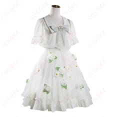 葬送のフリーレンの白ドレスで清楚に映える フリーレン コスプレ衣装 - 2枚目の画像（サムネイル）