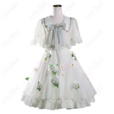 葬送のフリーレンの白ドレスで清楚に映える フリーレン コスプレ衣装 - 1枚目の画像（サムネイル）