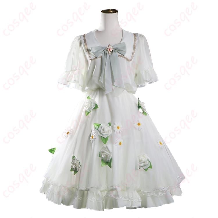 葬送のフリーレンの白ドレスで清楚に映える フリーレン コスプレ衣装 - 1枚目の画像