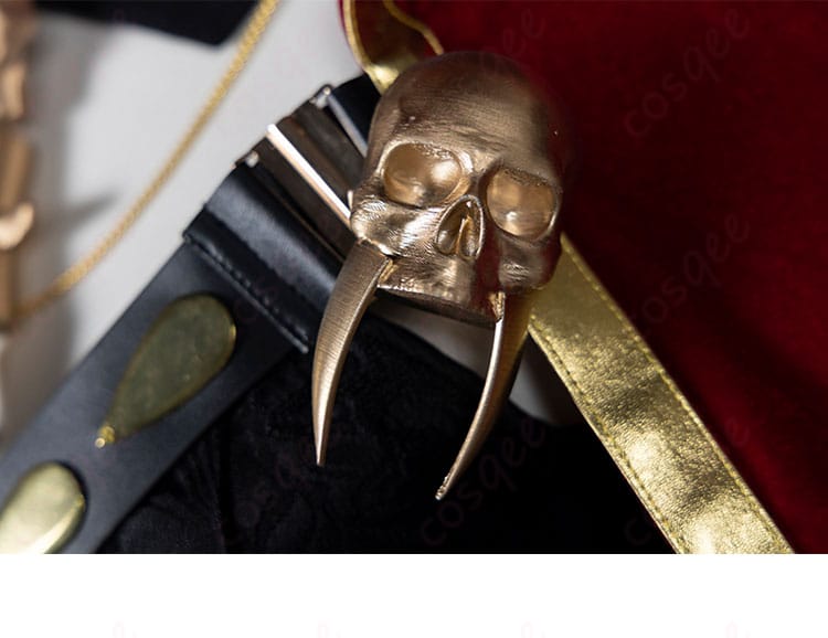 ランサー(エレシュキガル)コスプレ衣装 胸元の装飾の詳細。刺繍や装飾の美しさをお見逃しなく!