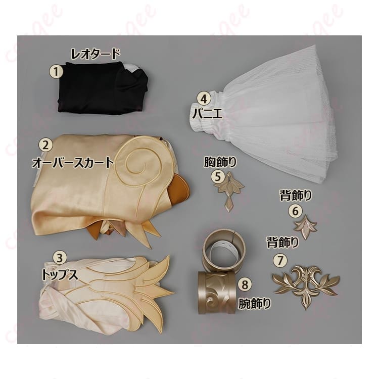 崩壊：スターレイル アグライアの女神風コスプレ衣装で、煌めきと品のある存在感を纏う - 5枚目の画像