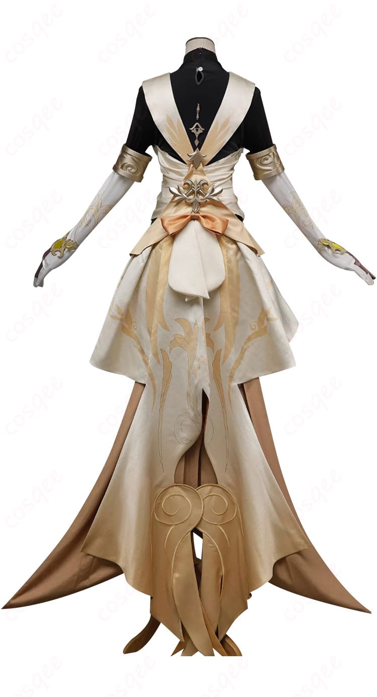 黄金裔 アグライア コスプレ衣装 背面画像、崩壊:スターレイルのエレガントなデザイン。