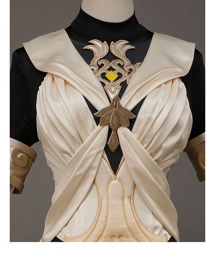 黄金裔 アグライア コスプレ衣装 服装装飾細部、精密なデザインと高い再現度。